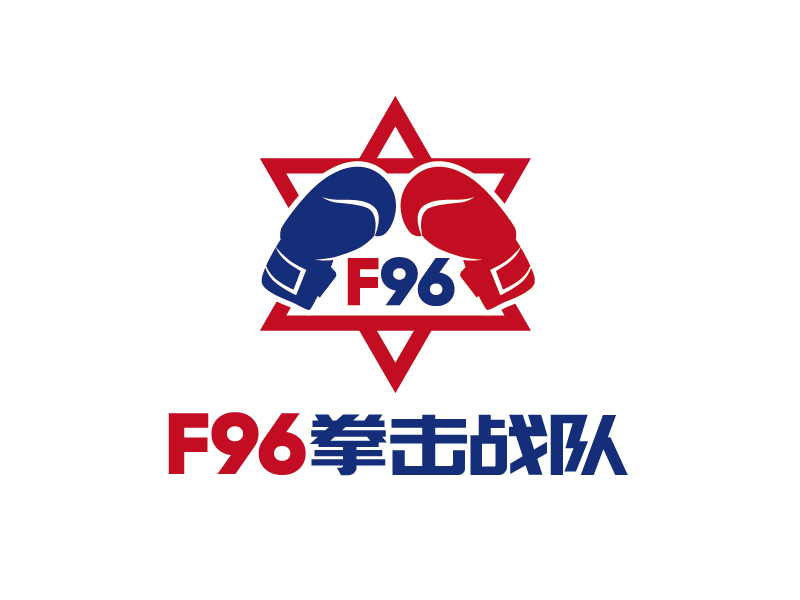 張俊的F96拳擊戰隊 盾牌LOGOlogo設計