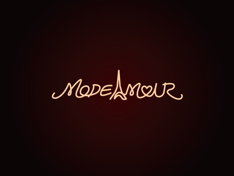 張俊的MODEAMOURlogo設計