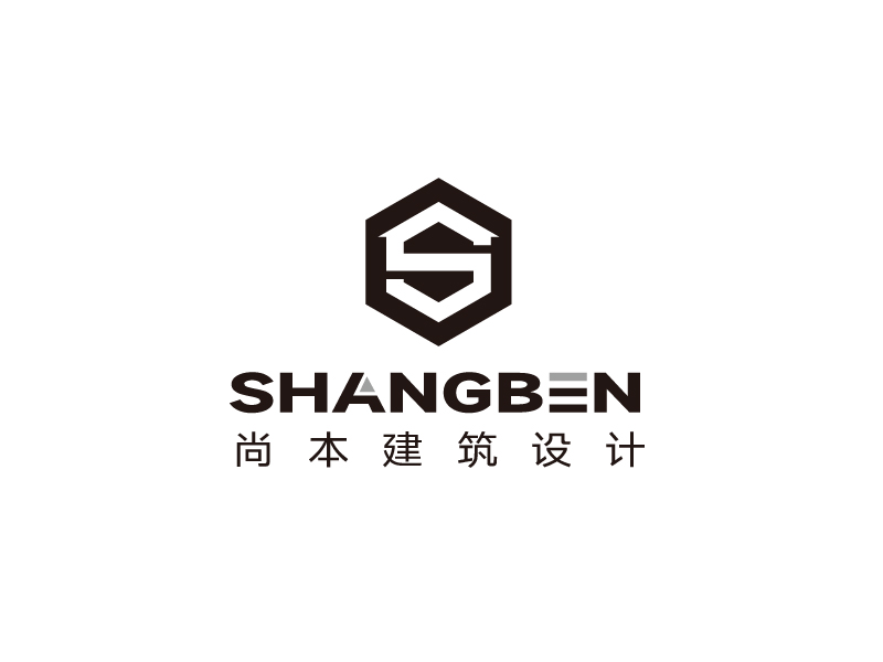 張俊的尚本建筑設計logo設計