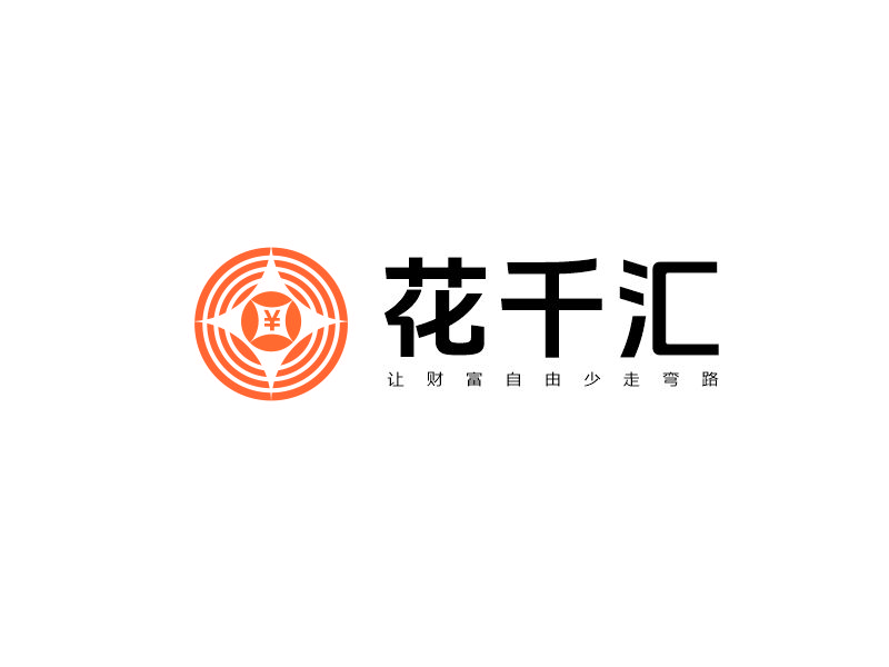 向紅的花千匯logo設計